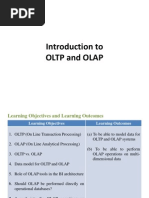 Intro To OLTP and OLAP