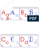 Cartes 4 Graphies (Minus. Cursives À Tracer)