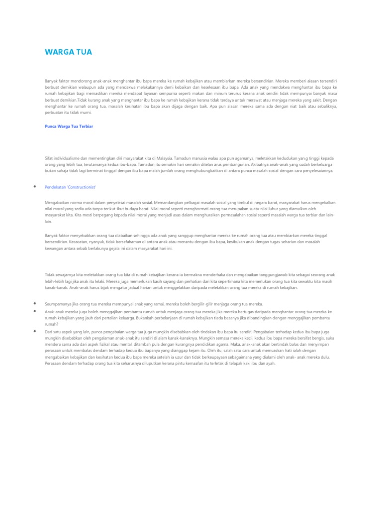 Warga Tua Pdf