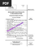 Matura 2007 - Matematyka - Poziom Podstawowy - Odpowiedzi Do Arkusza (WWW - Studiowac.pl)