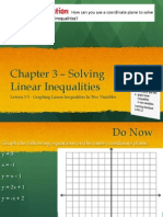 Lesson 3.5 - Graphing Inequalities in Two Variables