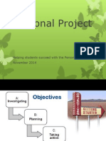 personal project  student review ppt