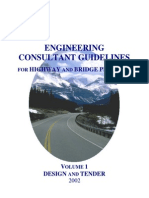 Transportation Engineering Consultant Guidelines for Highway and Bridge Projects - Volume 1