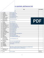 Power System Software List