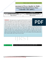 Enhancement of Power Quality by Multi – Connected Distributed Power Flow Controller (MC-DPFC)