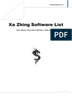 Xa Zhing Software List 05-07-2012