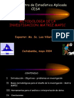 Metodologia de La Investigacion - Matriz Mapic