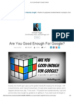 Are You Good Enough For Google - LinkedIn PDF