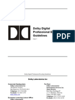 Dolby Digital Professional Encoding Guidelines