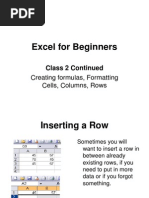 Excelforbeginnersclass 2 Formulas