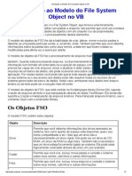 Introdução Ao Modelo Do File System Object No VBe System Object No VB