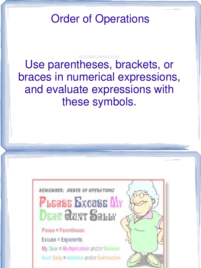 Understanding Order of Operations | PDF | Teaching Methods & Materials ...