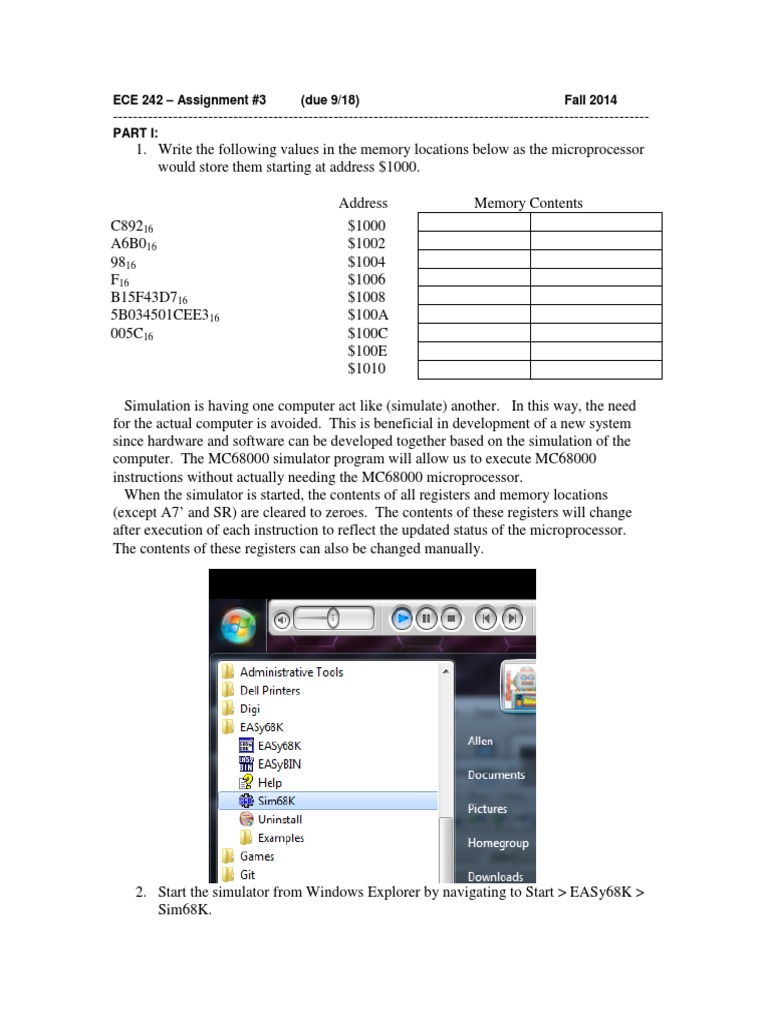 Ece 242 Assignment 3 | PDF | Instruction Set | Computer Data