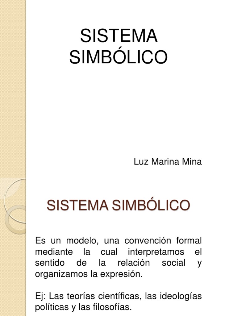 Sistema Simbólico | PDF