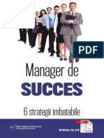 Manager de Succes - 6 Strategii Imbatabile