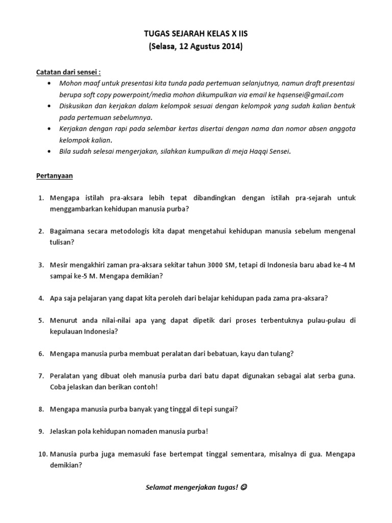Soal Dan Jawaban Sejarah Nasional X Iis Pdf