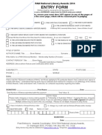 FAW Entry Form 2014