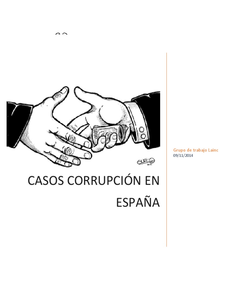 Casos De Corrupción En España Pdf Gobierno De España Política De