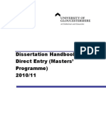 Top-Up Dissertation Handbook 2011