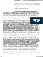 Clase Desgrabada - Michael Foucault, - La Verdad y Las Formas Jurídicas - UBA - Derecho - Teoria Del Derecho - Cat. Barcesat - Santágata - 2010