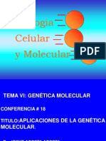 Aplicaciones de La Genética Molecular.