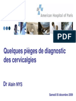 Pieges de Diagnostic Des Cervicalgies PDF