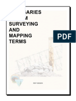 Glossary and Terms of Survey and Mapping