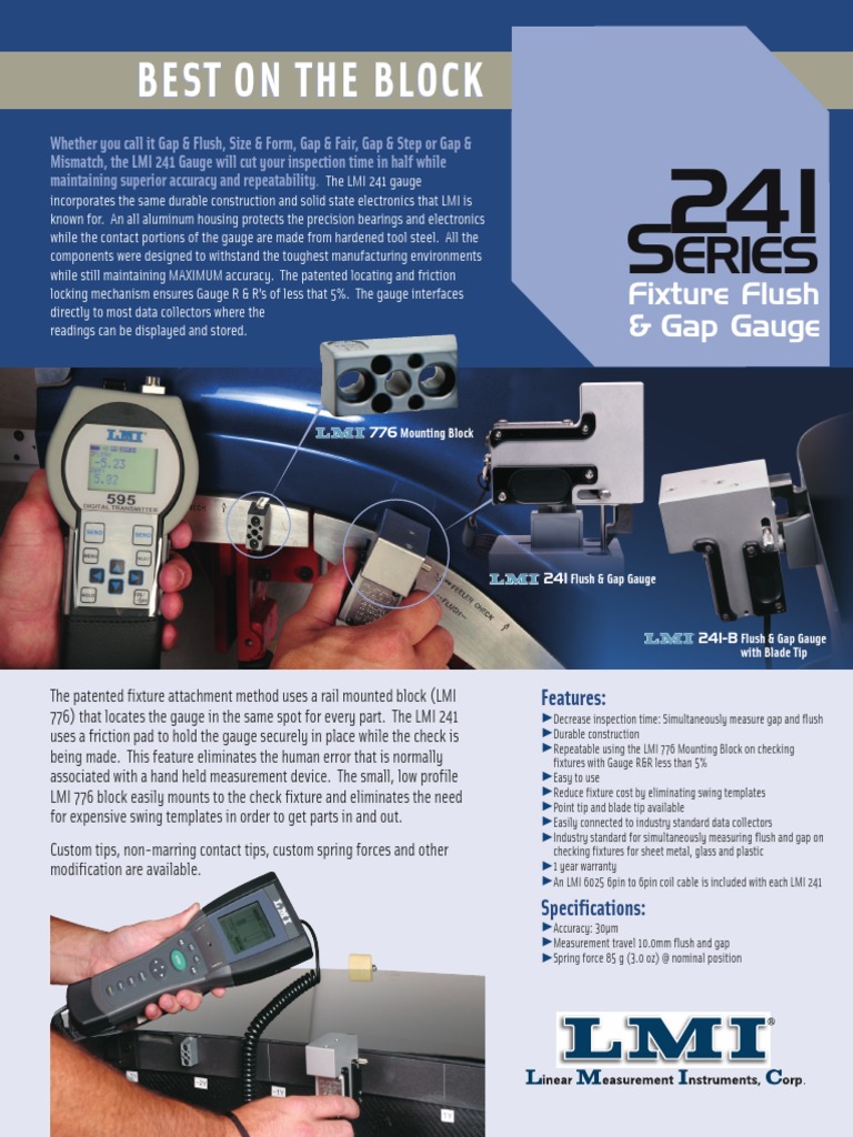LMI 241 Brochure PDF | PDF | Sheet Metal | Accuracy And Precision