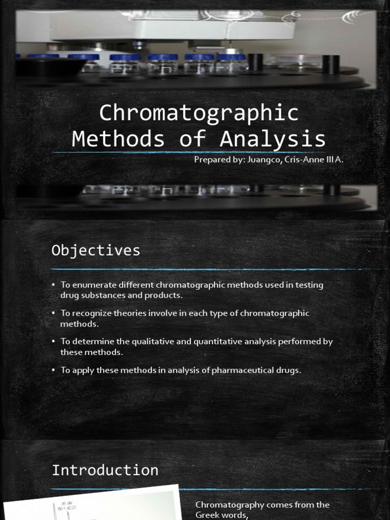 Chromatographic Methods of Analysis PDF Chromatography Thin Layer