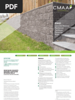 RW01 Concrete Masonry - Reinforced Cantilever Retaining Walls