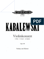 Kavalevski Violin Concerto