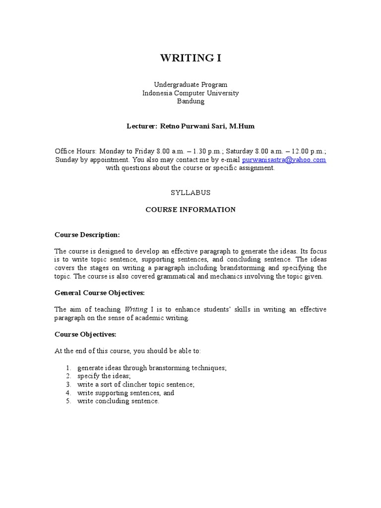 Sylabus hum100 essay image