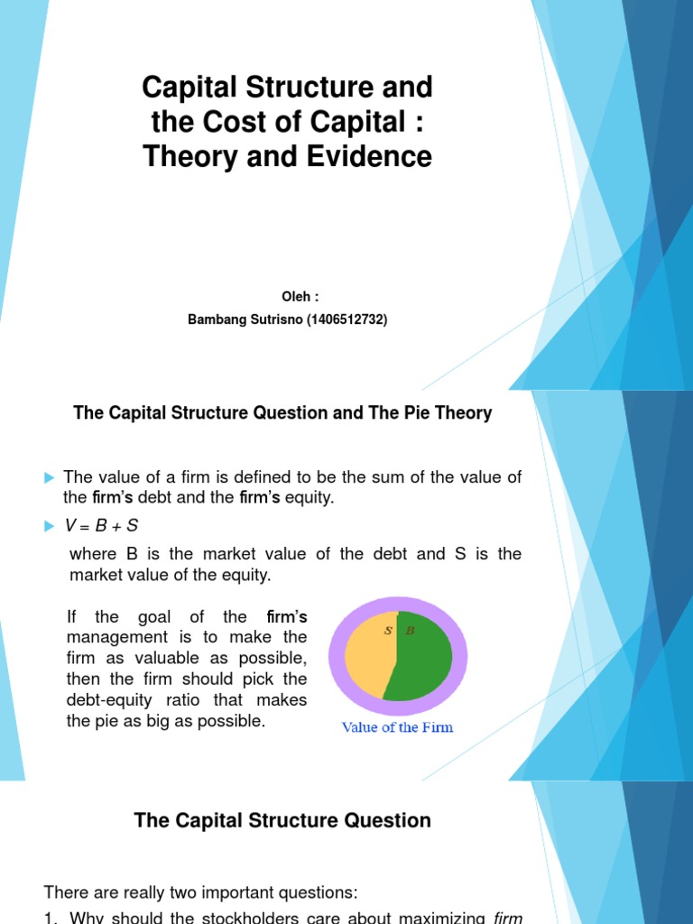 Capital Structure and Cost of Capital | PDF | Cost Of Capital | Capital ...
