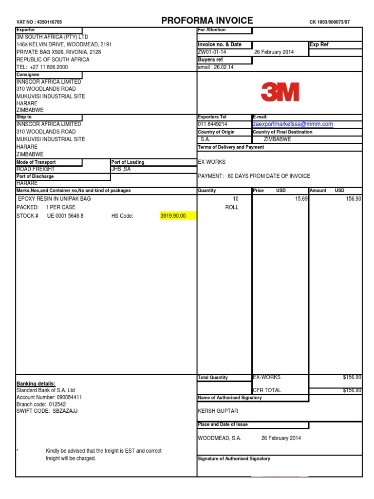 Innscor ZW01-01-14 | PDF | Business | Finance & Money Management