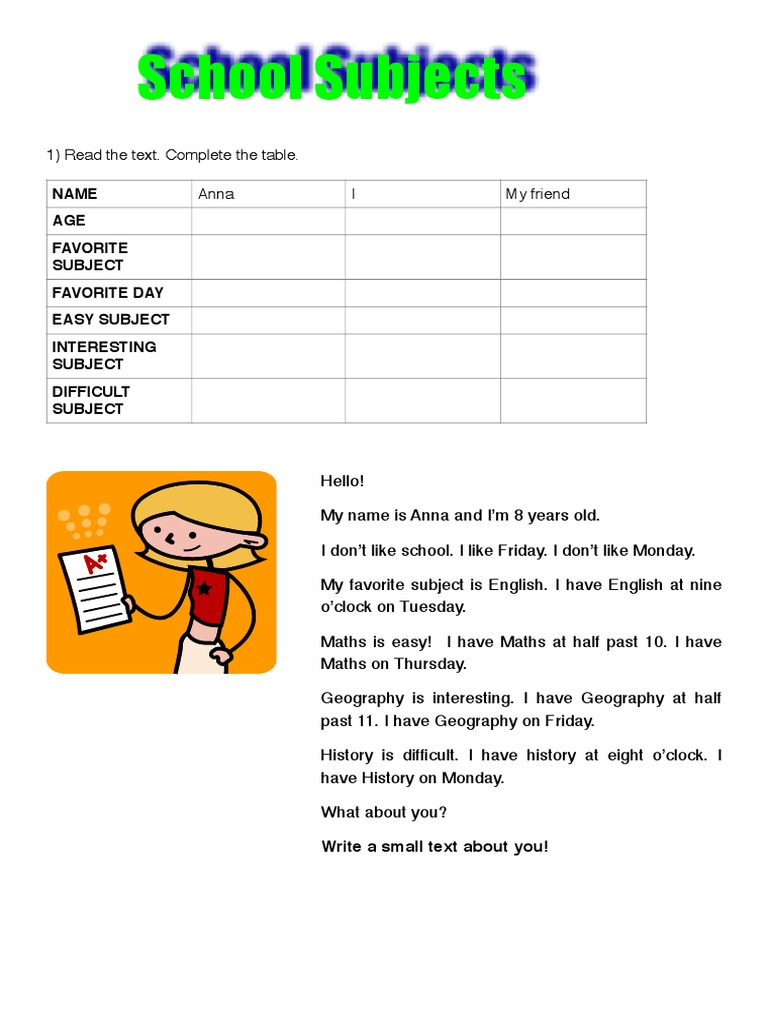 School Subjects | PDF | Language Arts & Discipline | General Fiction