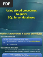 Using Stored Procedures To Query SQL Server Databases