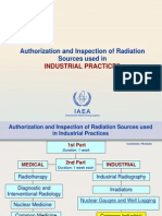 Authorization and Inspection of Radiation Sources Used In: Industrial Practices