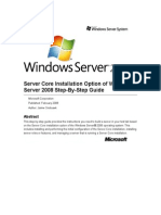 Server Core Installation Option of Windows Server 2008 Step-By-Step Guide