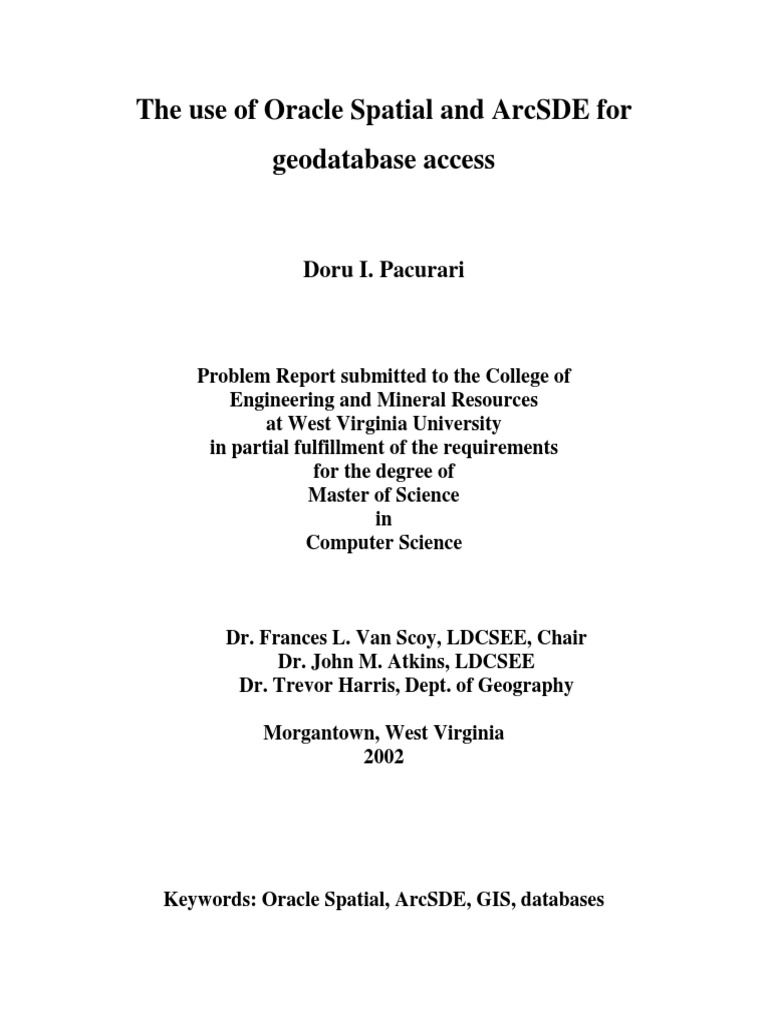Build Geodatabase in Oracle PDF | PDF | Arc Gis | Geographic ...