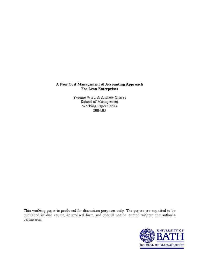 Accounting and Managerial Terms | PDF | Lean Manufacturing | Life Cycle ...