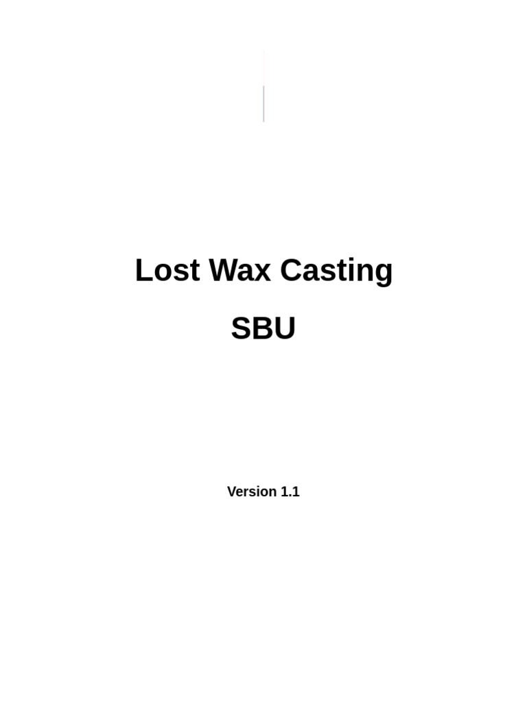 Lost Wax Casting PDF Casting (Metalworking) Chemistry