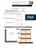 Diseño de albañilería armada con datos de resistencia y cargas