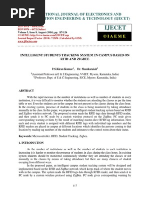 Intelligent Students Tracking System in Campus Based on Rfid and Zigbee