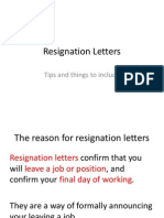 En405 Resignation Letters