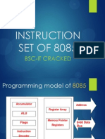 Instruction SET OF 8085: Bsc-It Cracked