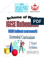 Maths 0580 Extended 2 Years - Introduction Cover