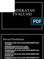 Pendekatan Evaluasi