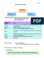 Medicine Traditional Modern: Chapter 5: Chemicals For Consumers 5.3 Medicine