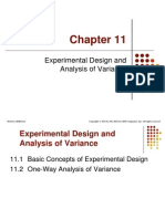 QMT11 Chapter 11 Experimental Design and ANOVA