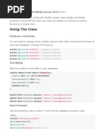 PHP Database Connectivity